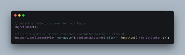 Random Quote – Vanilla JavaScript: Using various front end stacks